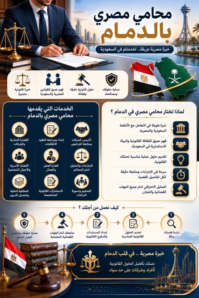 افضل محامي مصري بالدمام