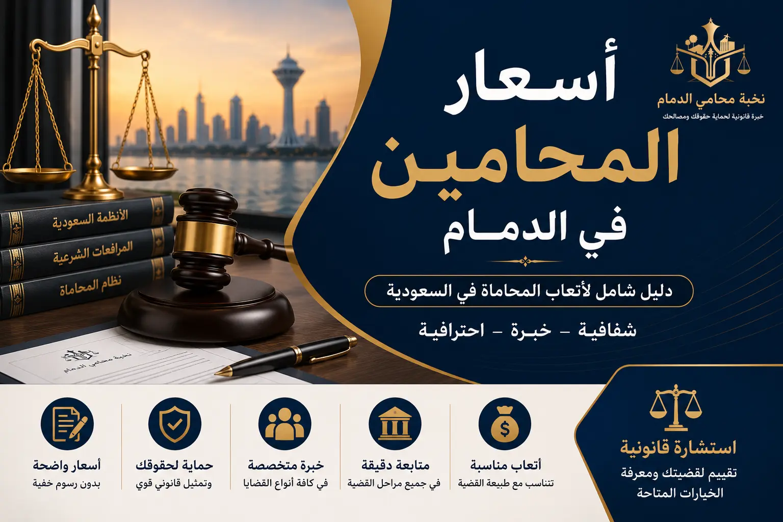 أسعار المحامين في الدمام