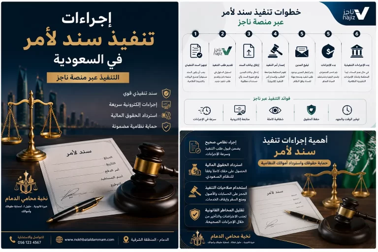 خطوات تنفيذ سند لأمر عبر ناجز