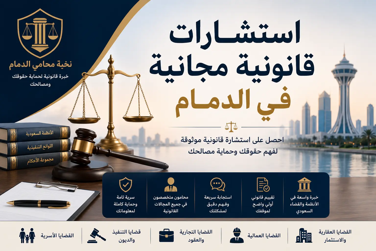 استشارات قانونية مجانية في الدمام