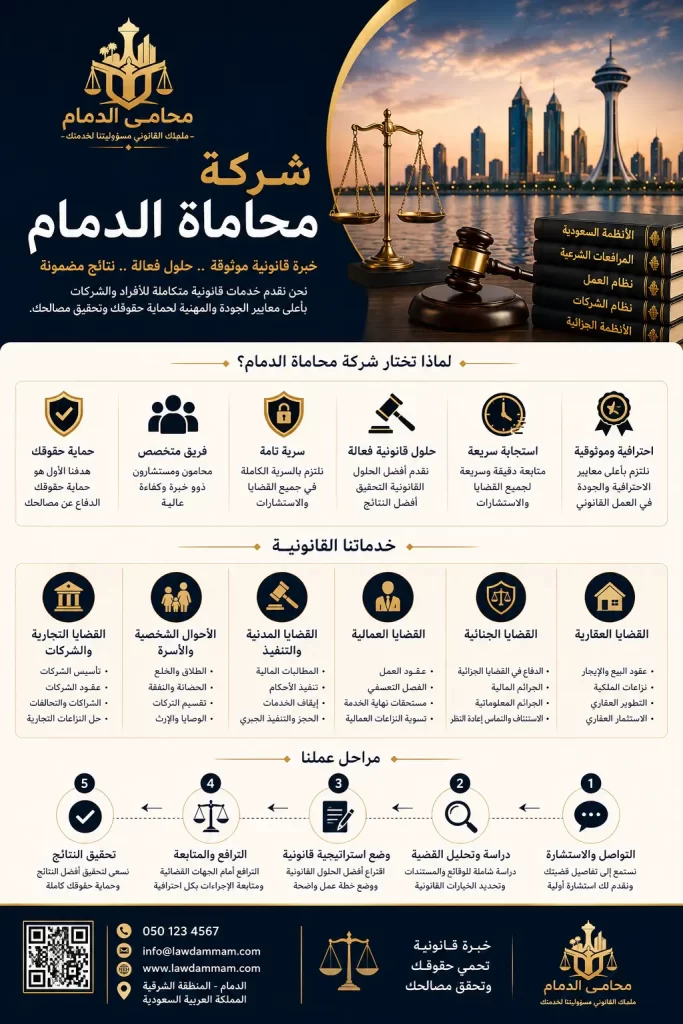 افضل شركة محاماة الدمام الشرقية
