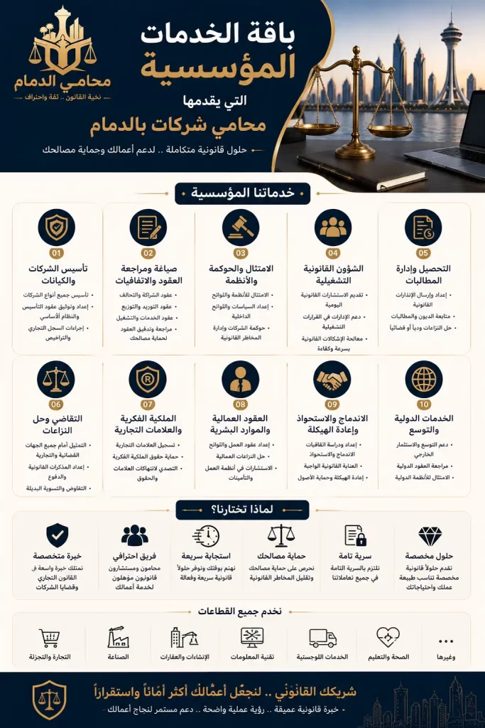خدمات محامي شركات الدمام