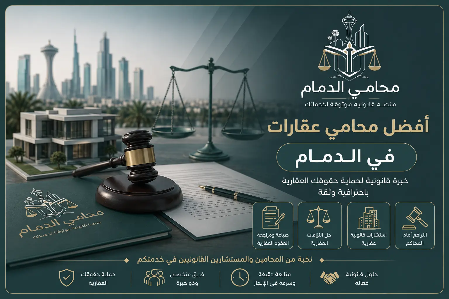 محامي عقارات في الدمام, محامي قضايا عقارية الدمام