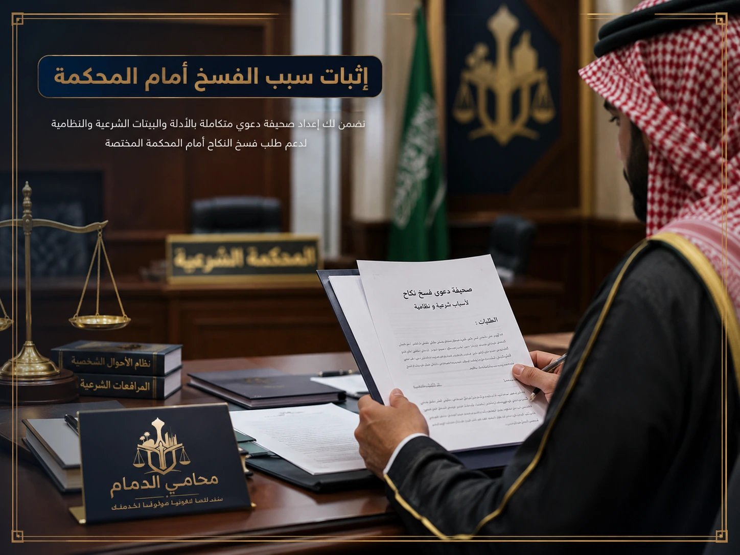 إثبات سبب الفسخ أمام المحكمة المختصة في السعودية