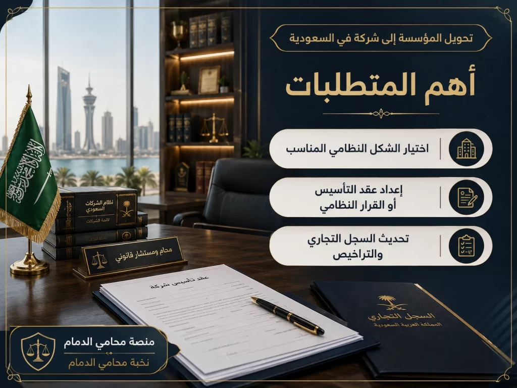 إجراءات تحويل المؤسسة الفردية إلى شركة ونقل الالتزامات