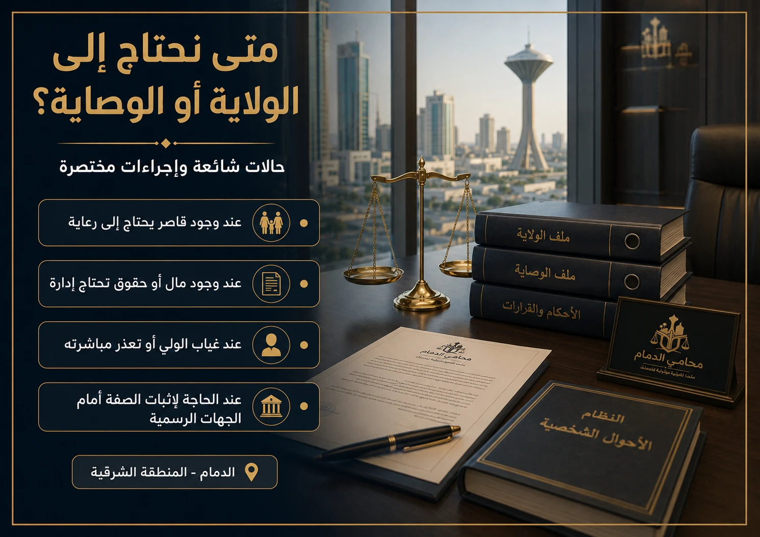 إنفوجرافكس يوضح الشروط الأساسية في دعوى الحضانة