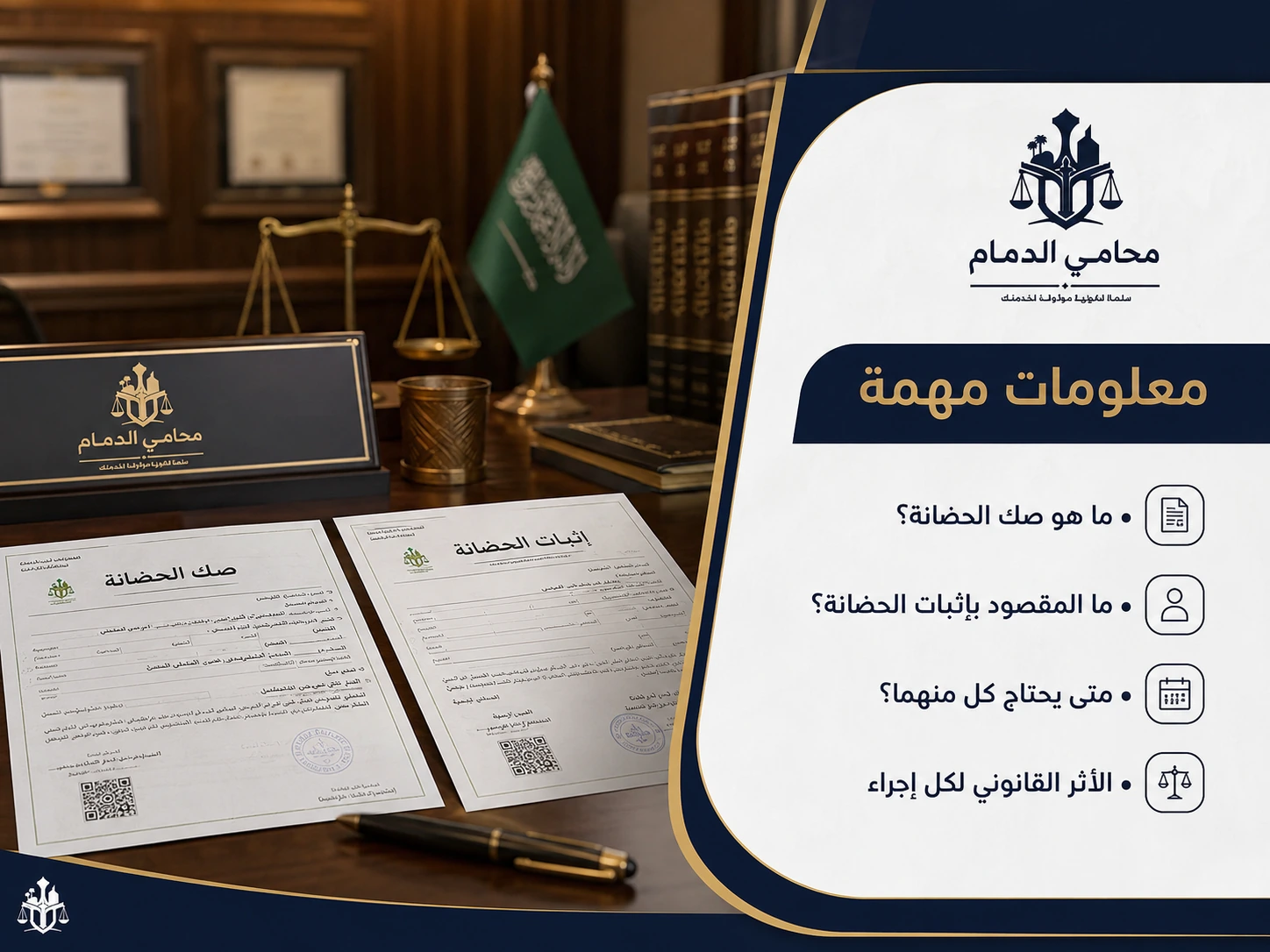 معلومات مهمة عن صك الحضانة وإثبات الحضانة