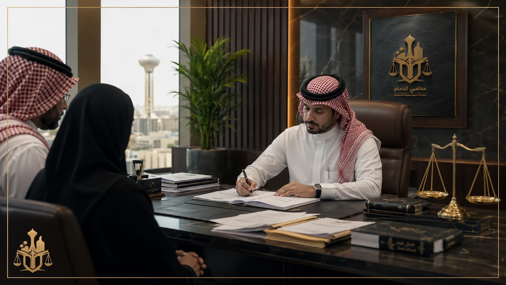 نموذج مذكرة دفاع في دعوى فسخ عقد زواج داخل مكتب قانوني سعودي