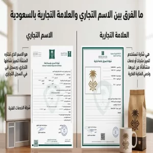 ما الفرق بين الاسم التجاري والعلامة التجارية بالسعودية