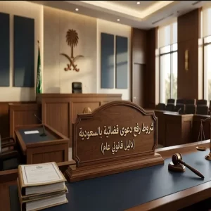 شروط رفع دعوى قضائية بالسعودية