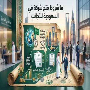ما شروط فتح شركة في السعودية للاجانب