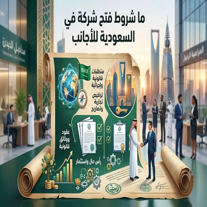 ما شروط فتح شركة في السعودية للاجانب