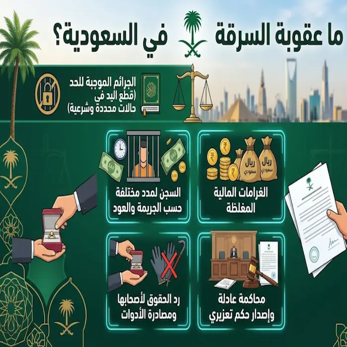 ما عقوبة السرقة في السعودية؟