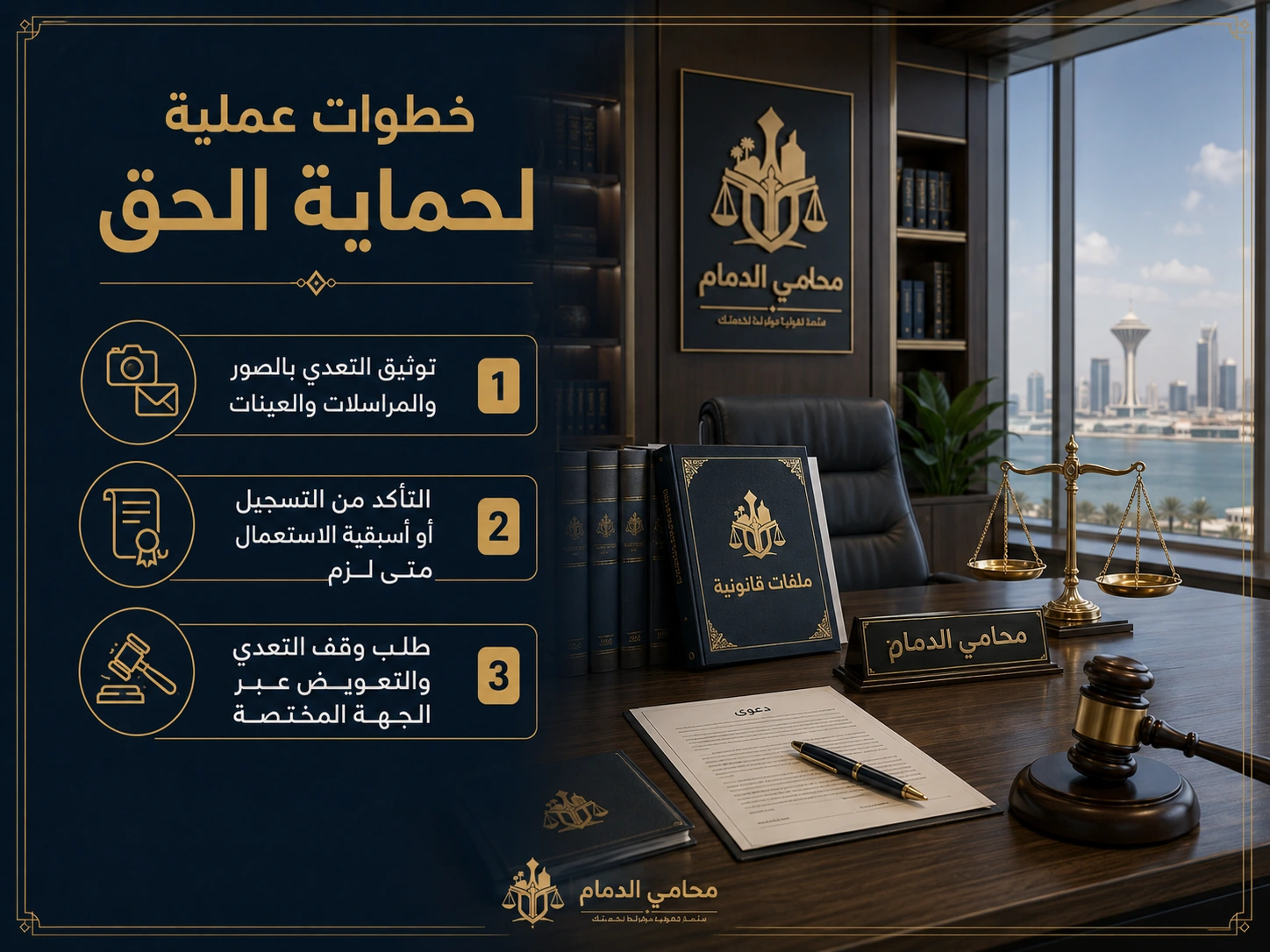 إجراءات رفع دعوى الملكية الفكرية