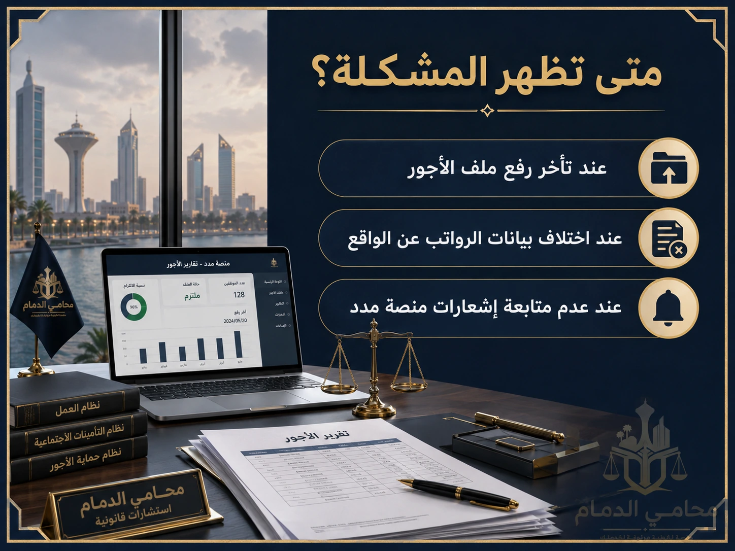 متى تظهر المشكلة في مدد؟