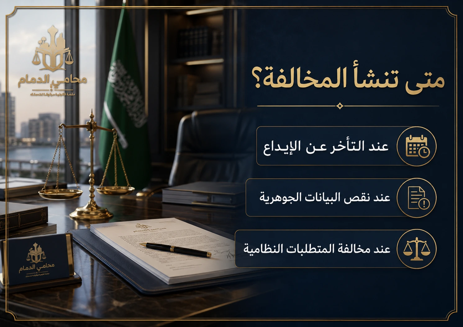 متى تنشأ مخالفة عدم إيداع القوائم المالية