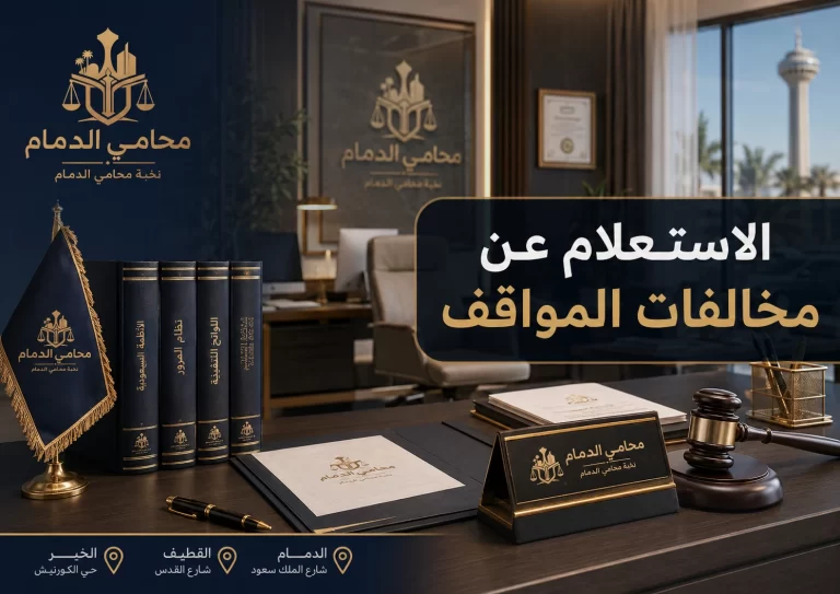 الاستعلام عن مخالفات المواقف