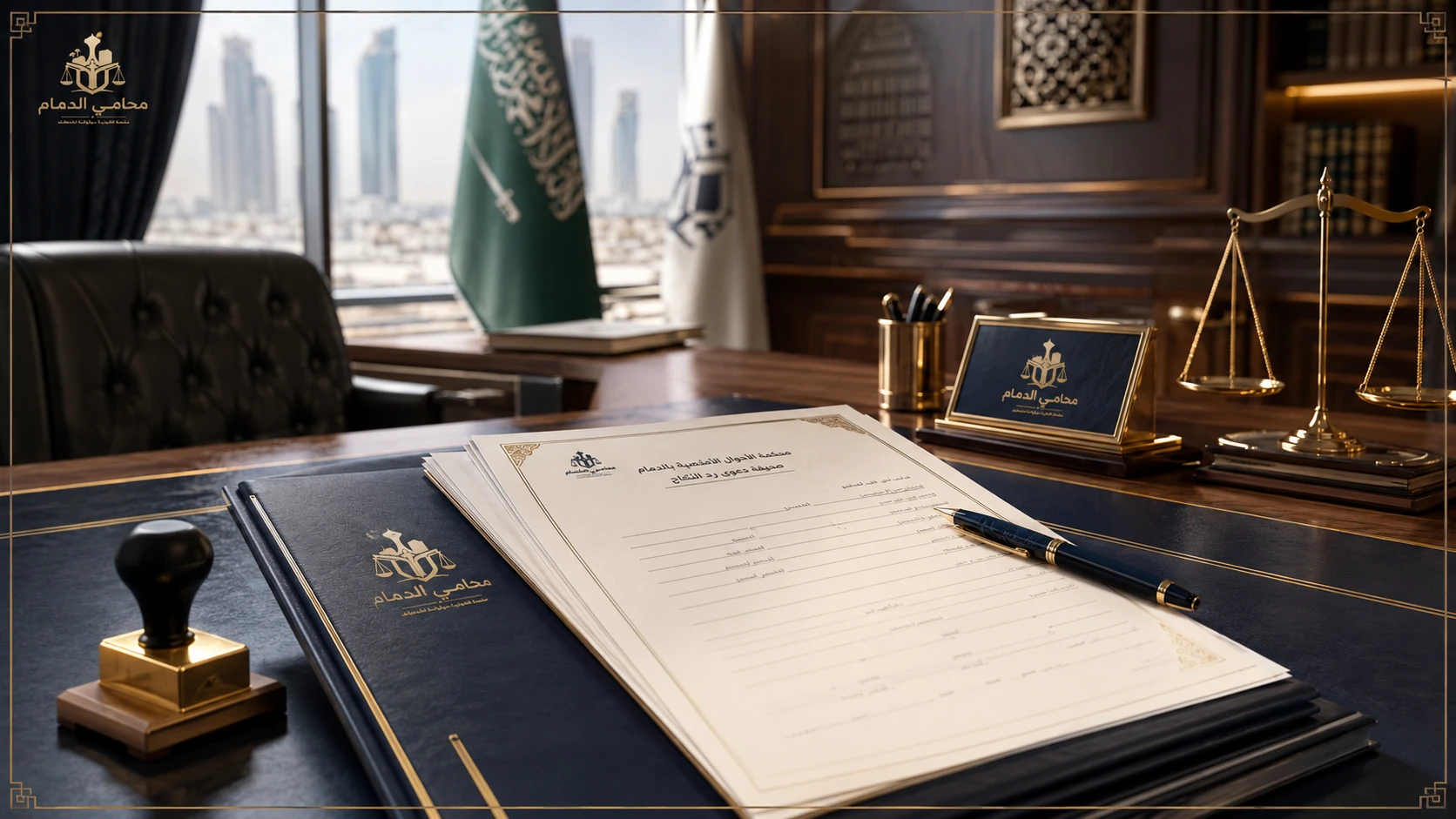صحيفة دعوى فسخ النكاح ومستندات القضية في مكتب محامي سعودي