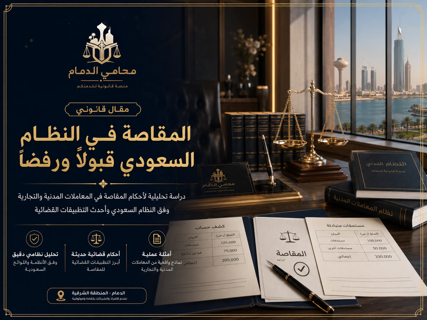 المقاصة في النظام السعودي قبولًا ورفضًا
