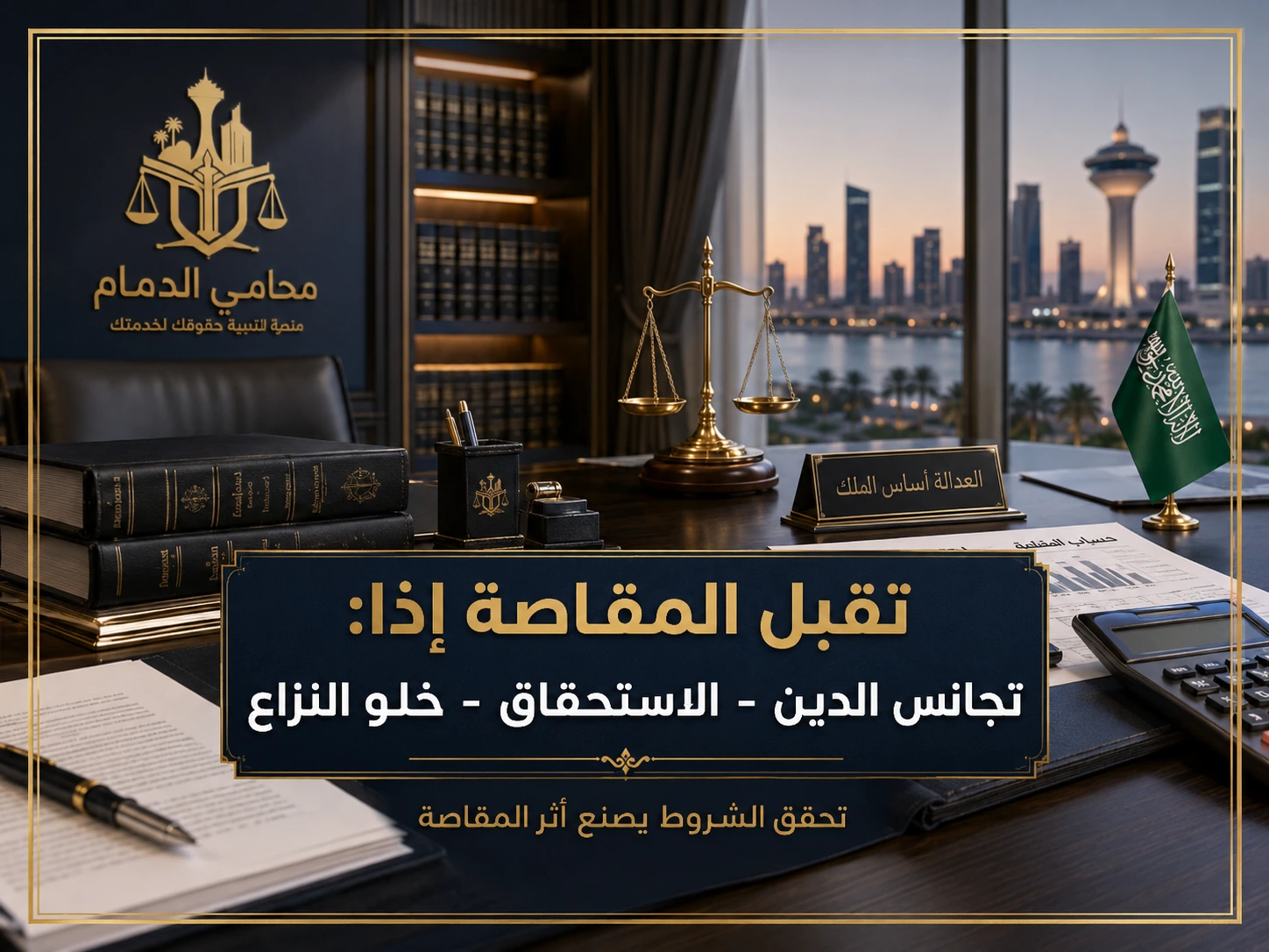 شروط قبول المقاصة في النظام السعودي