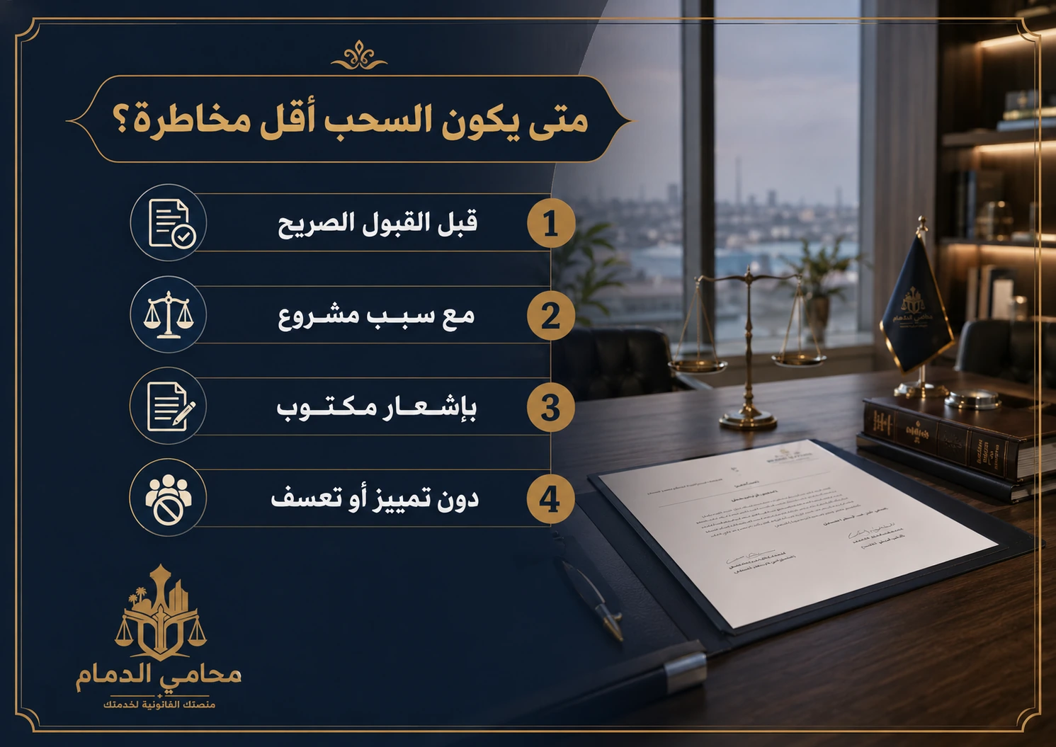 متى يكون سحب العرض الوظيفي أقل مخاطرة