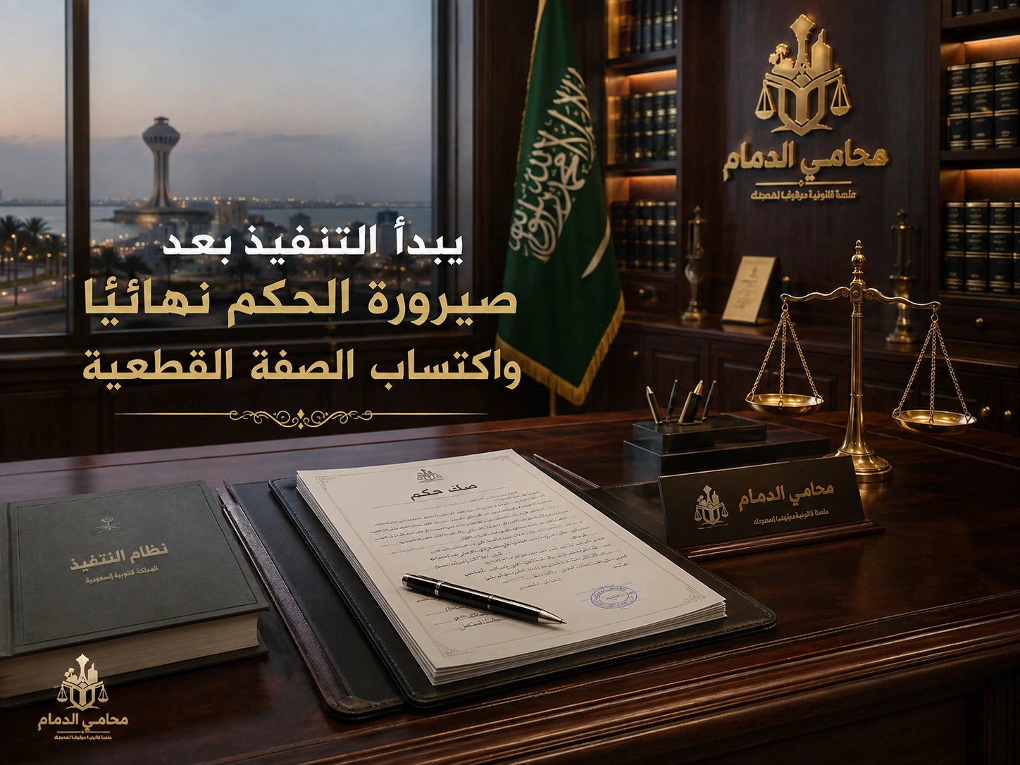 يبدأ التنفيذ بعد صيرورة الحكم نهائياً واكتساب الصفة القطعية