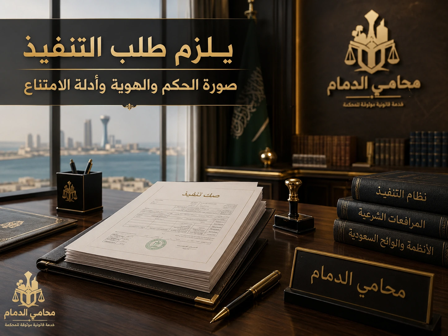 يلزم طلب التنفيذ صورة الحكم والهوية وأدلة الامتناع