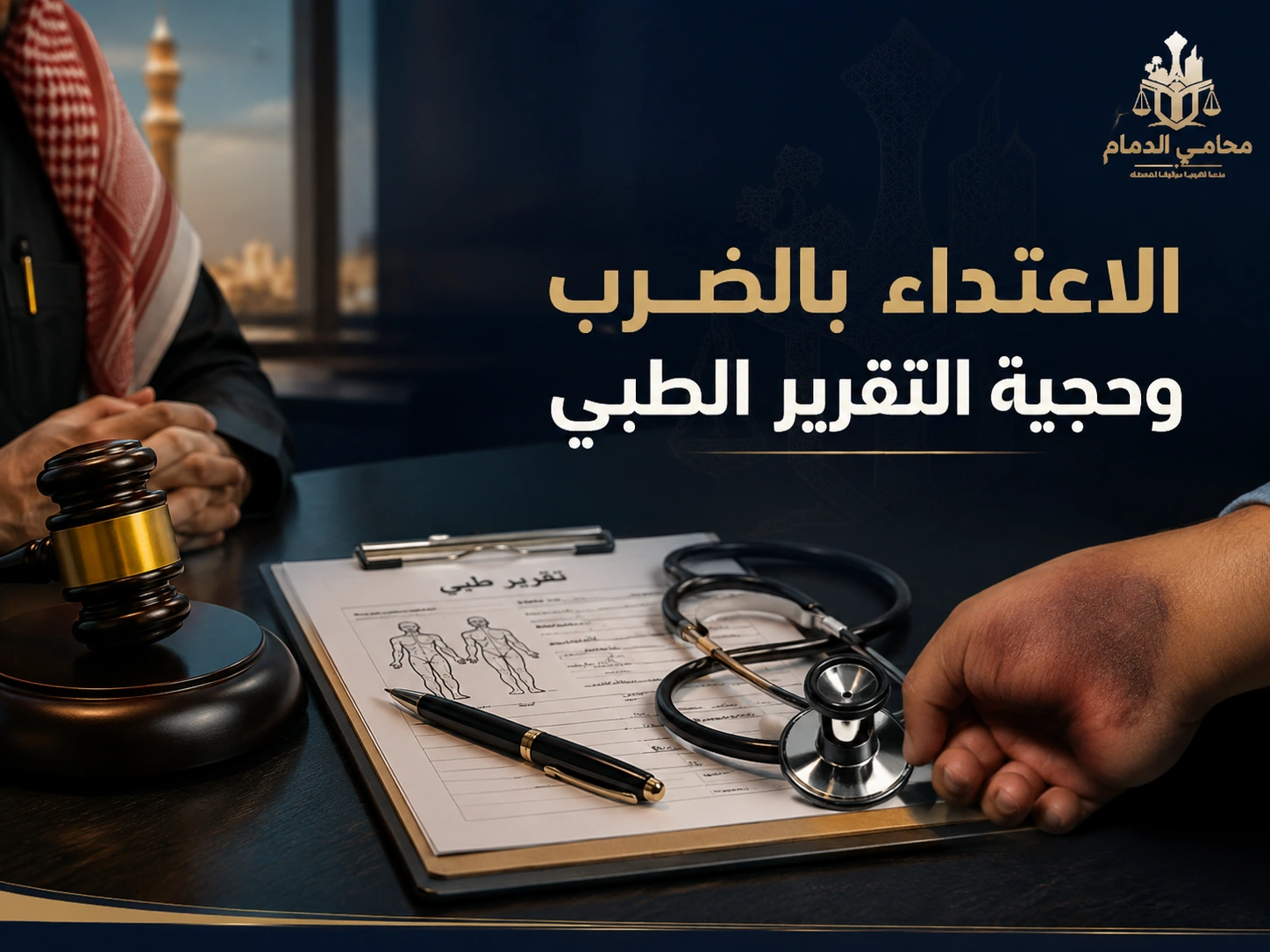 الاعتداء بالضرب وحجية التقرير الطبي