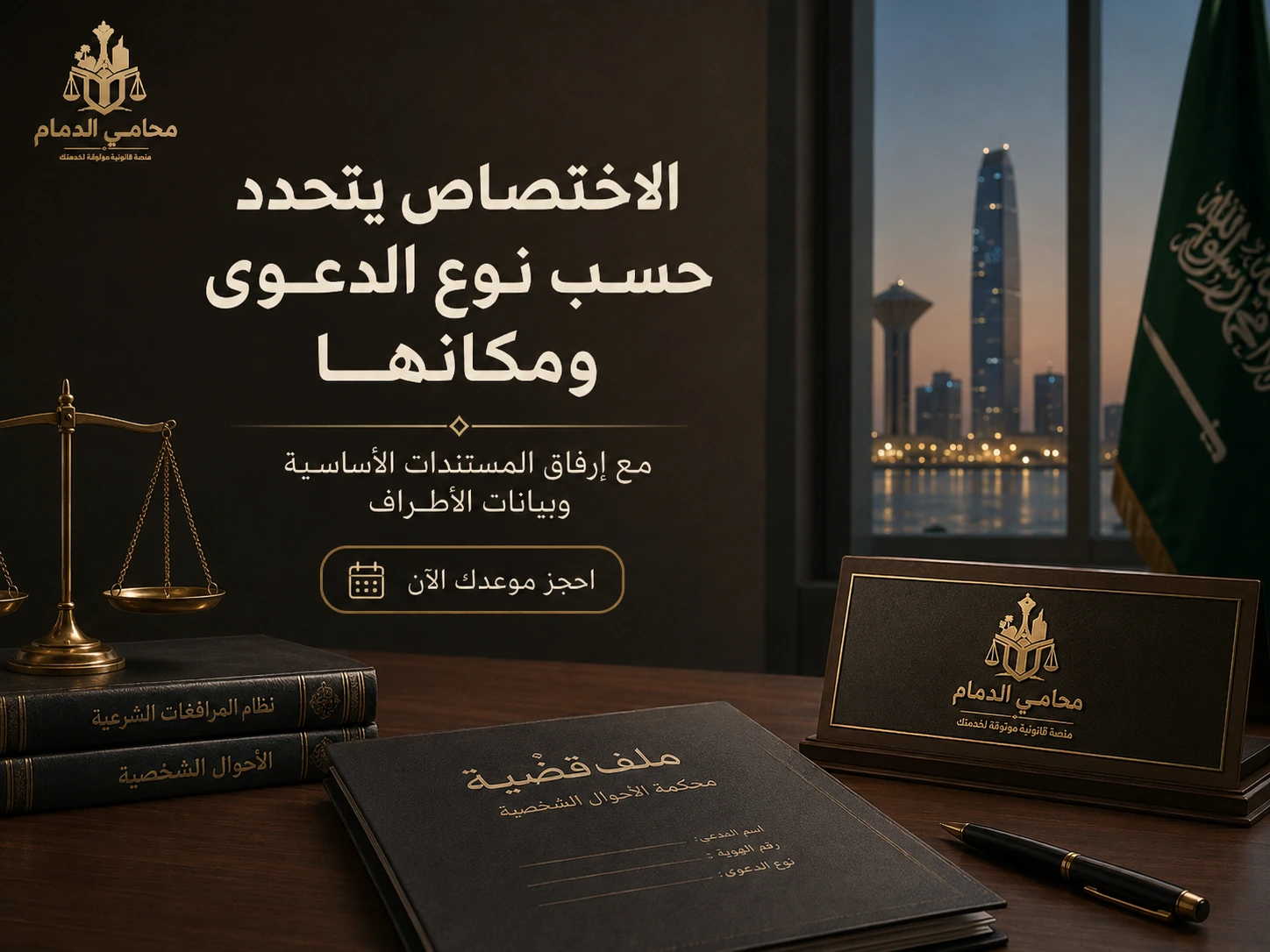 الاختصاص يتحدد حسب نوع الدعوى ومكانها