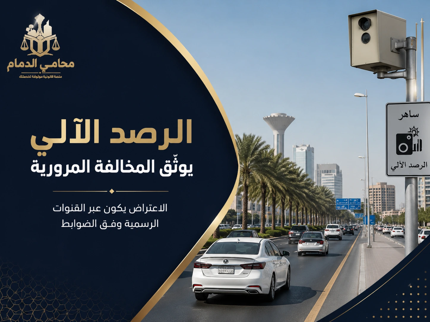 الرصد الآلي يوثق المخالفة المرورية
