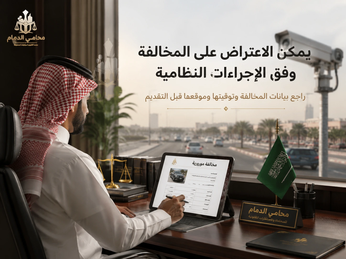 يمكن الاعتراض على المخالفة وفق الإجراءات النظامية