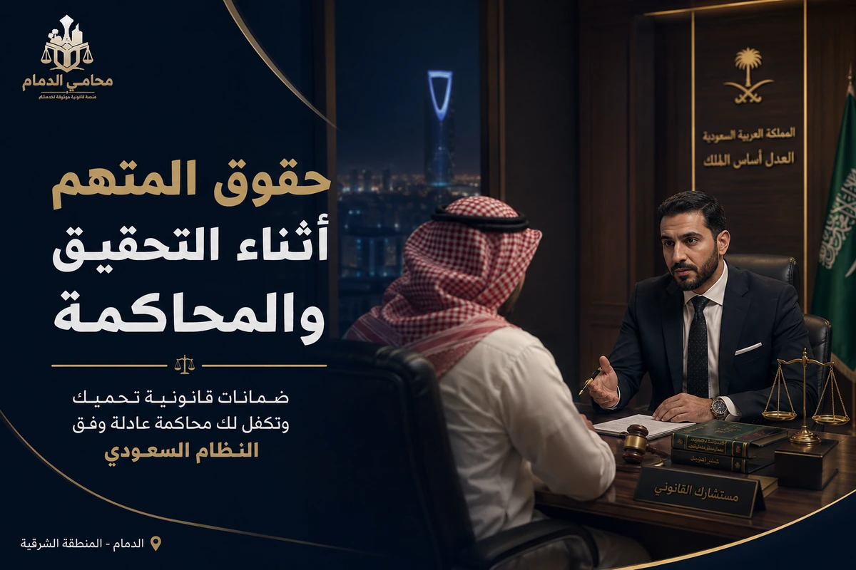 حقوق المتهم أثناء التحقيق والمحاكمة
