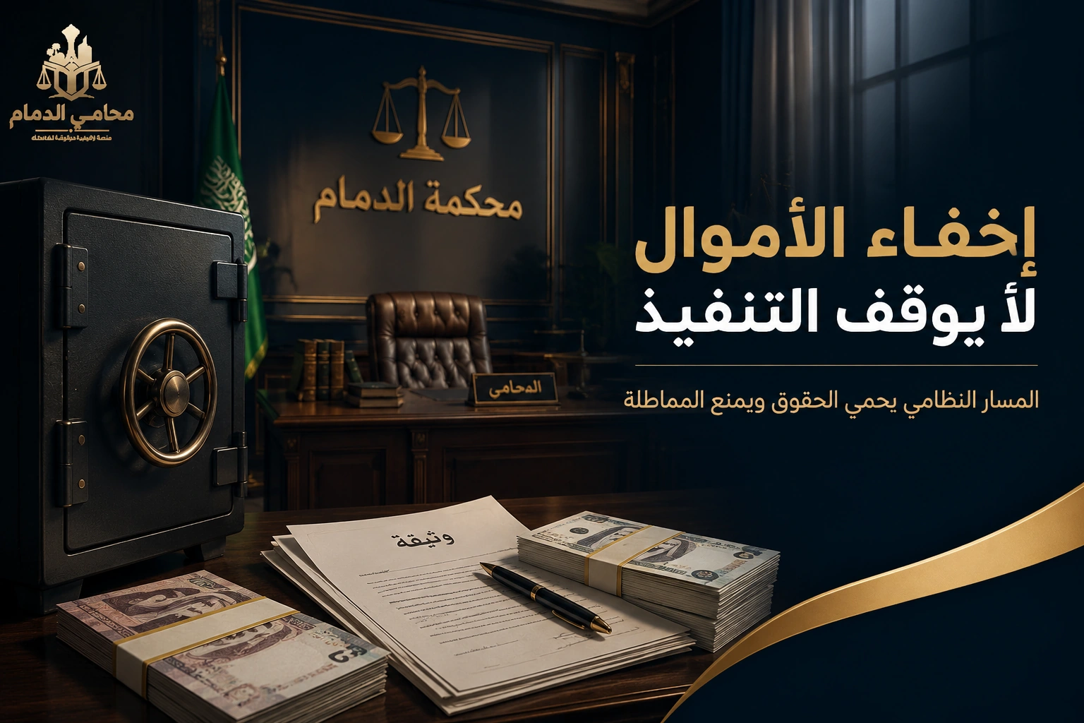 إخفاء الأموال لا يوقف التنفيذ