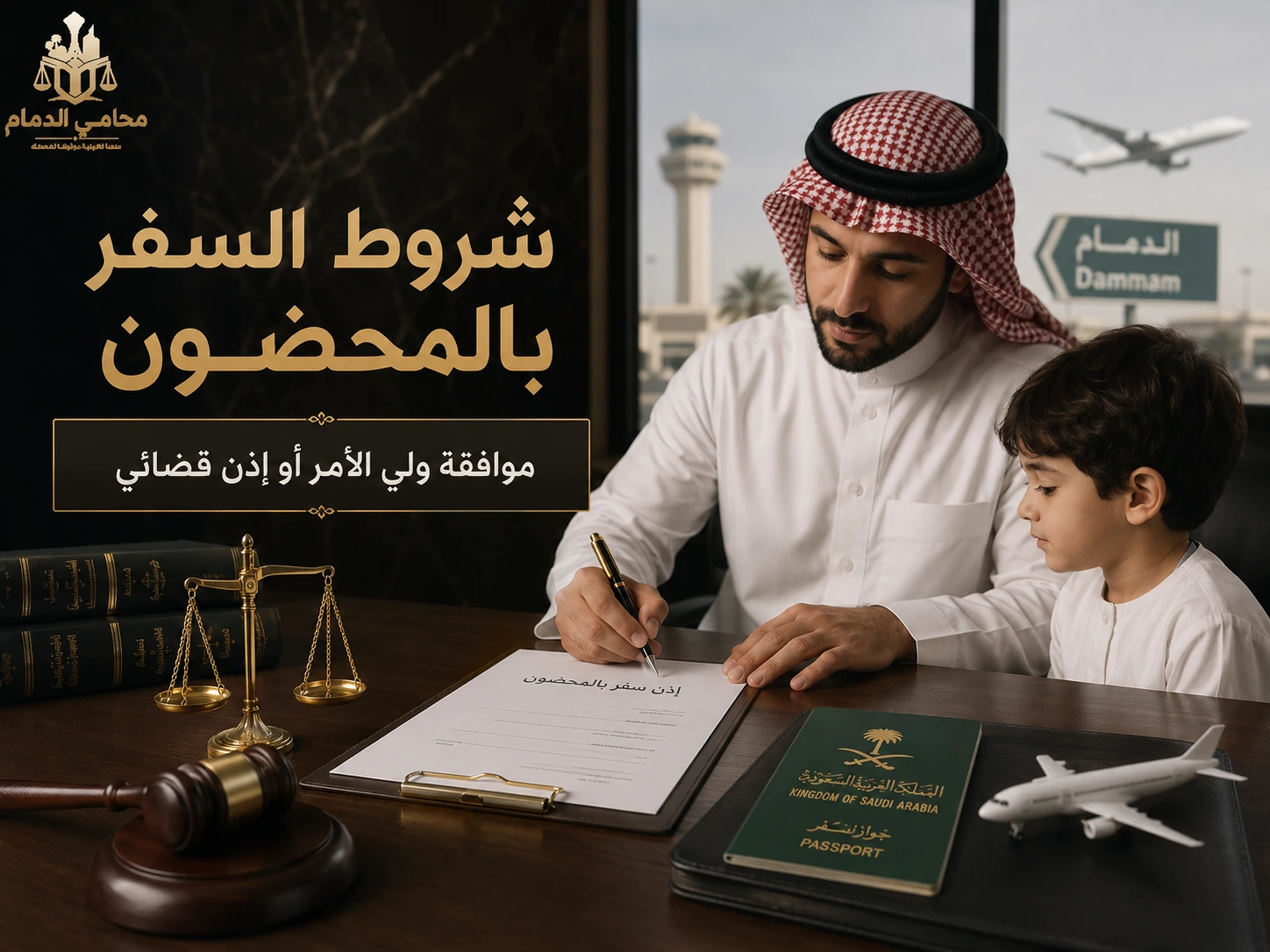 سفر أحد الوالدين بالمحضون خارج السعودية