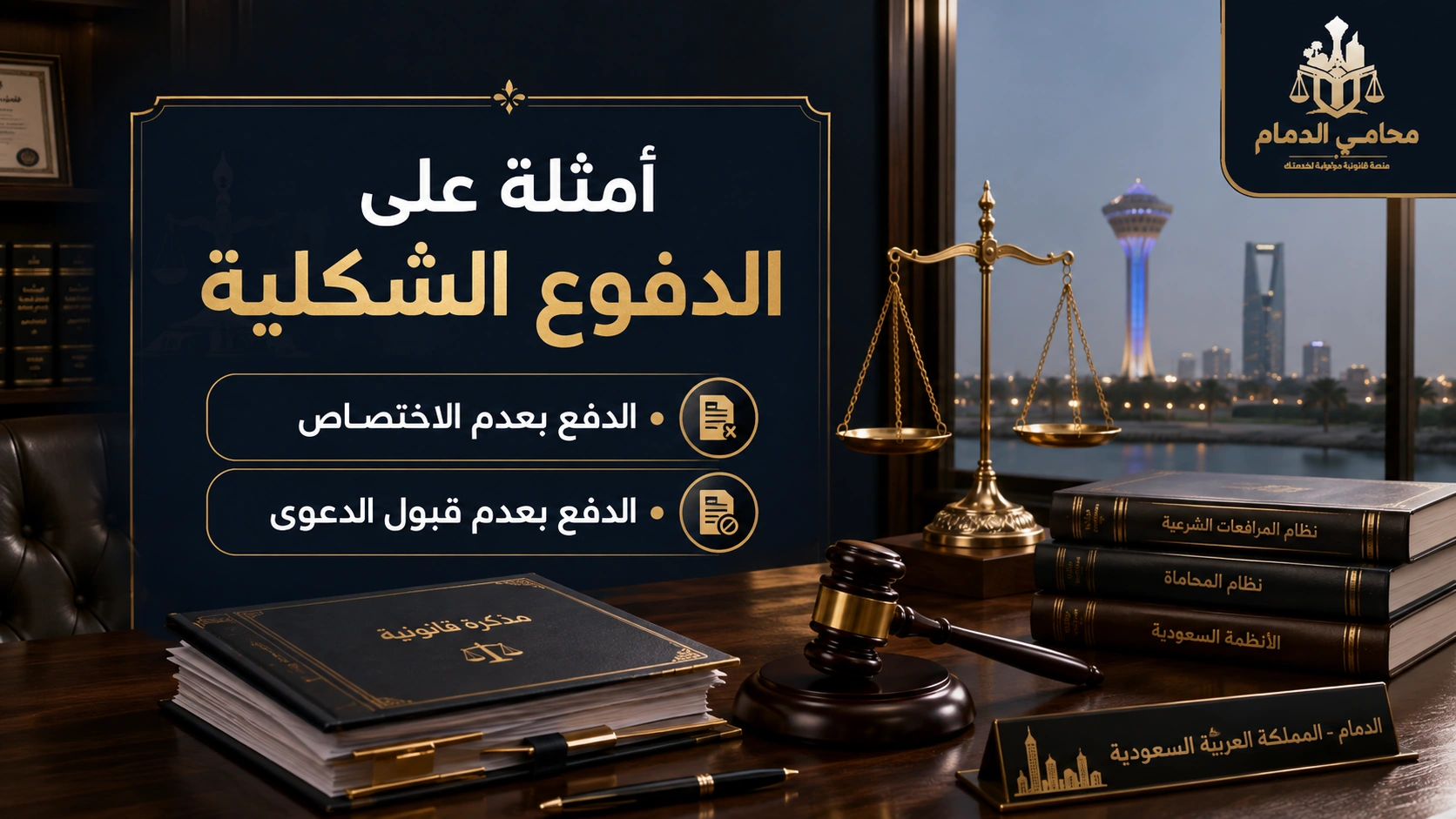 أمثلة على الدفوع الشكلية في الدعوى
