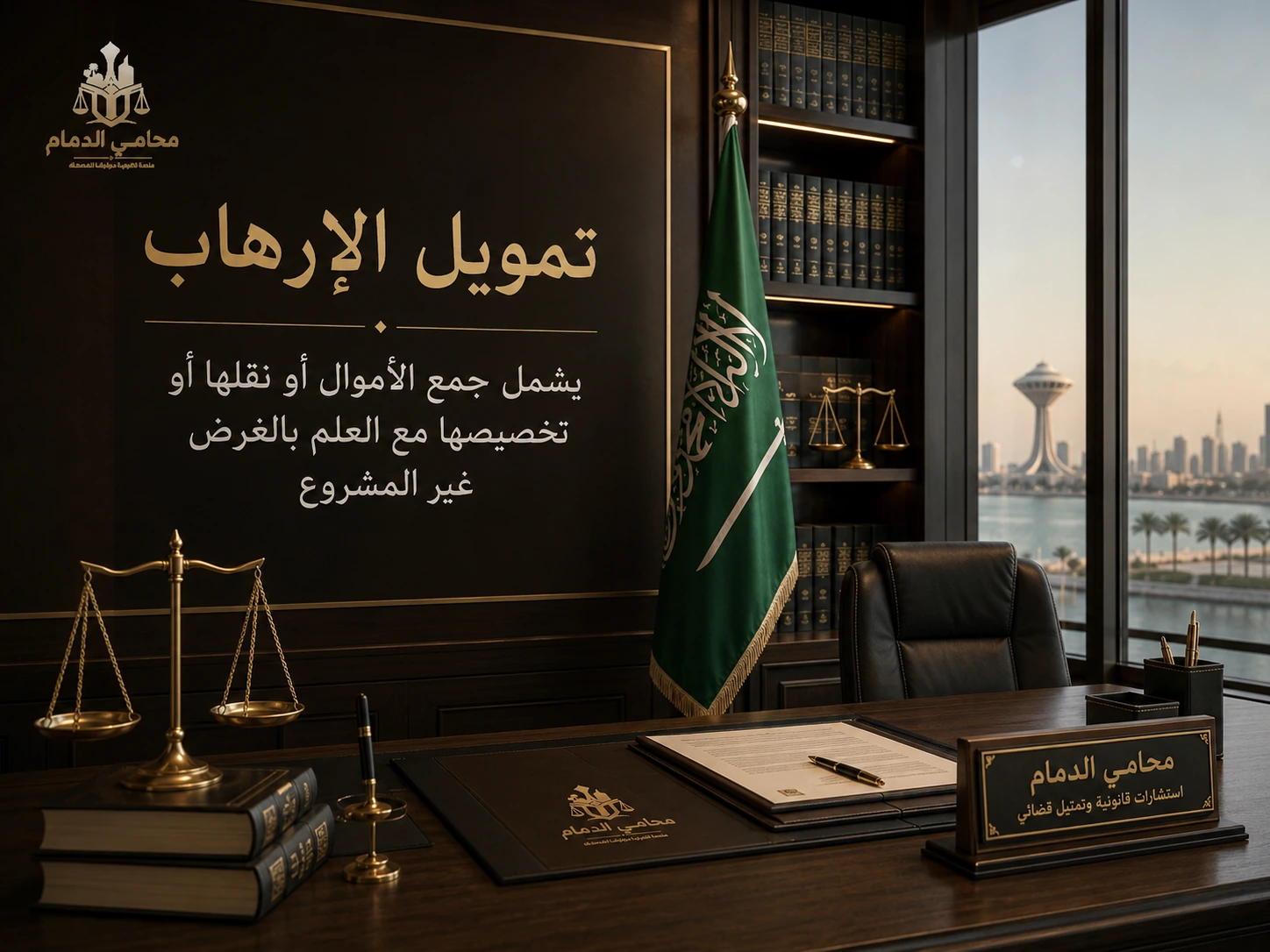 تمويل الإرهاب يشمل جمع الأموال أو نقلها أو تخصيصها مع العلم بالغرض غير المشروع