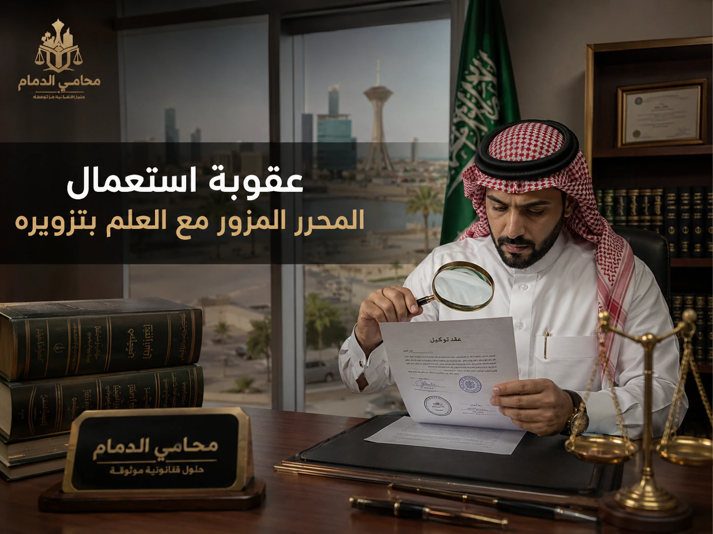 عقوبة استعمال المحرر المزور مع العلم بتزويره