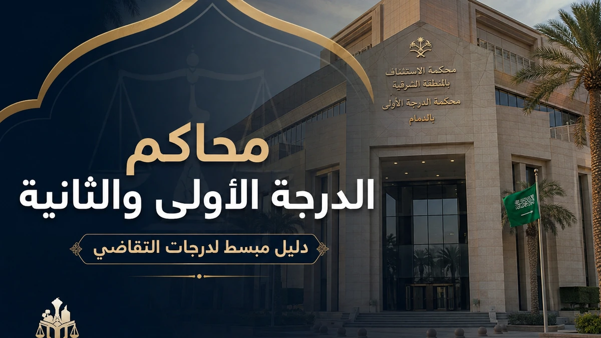 محاكم الدرجة الأولى والثانية في السعودية