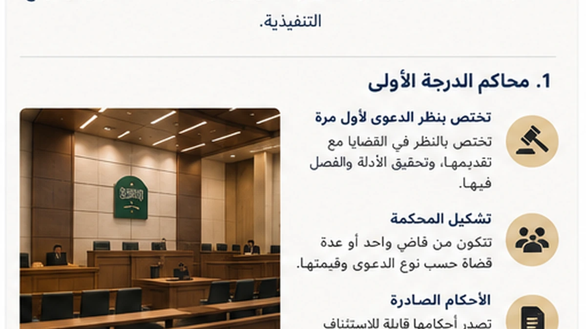 محكمة الاستئناف تراجع الحكم وفق النظام