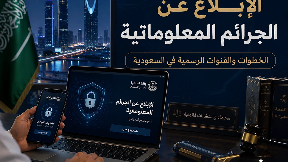 الإبلاغ عن الجرائم المعلوماتية في السعودية