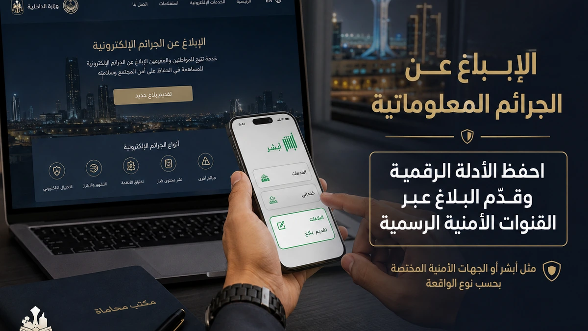 حفظ الأدلة الرقمية قبل الإبلاغ