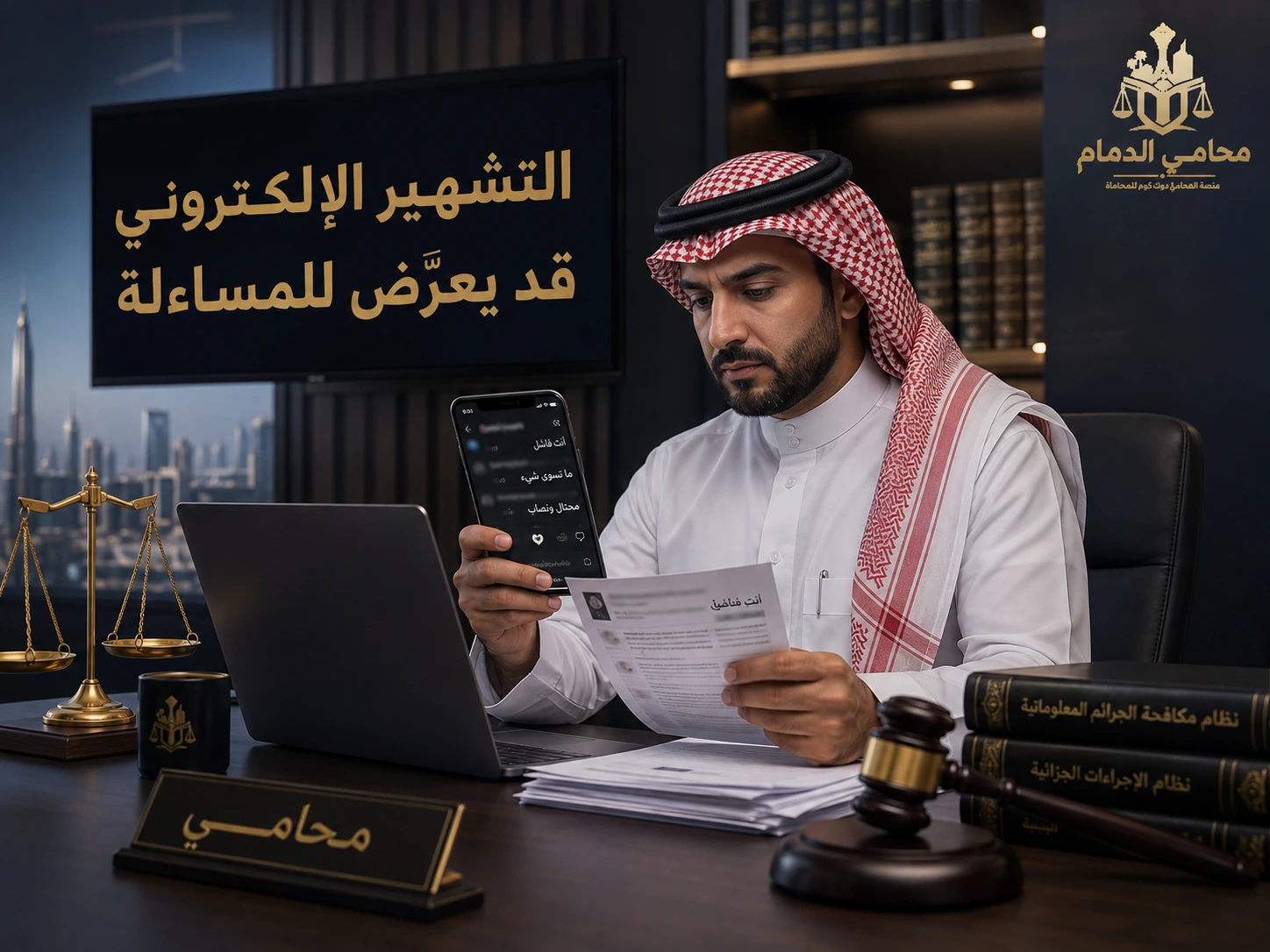 التشهير الإلكتروني قد يعرض للمساءلة