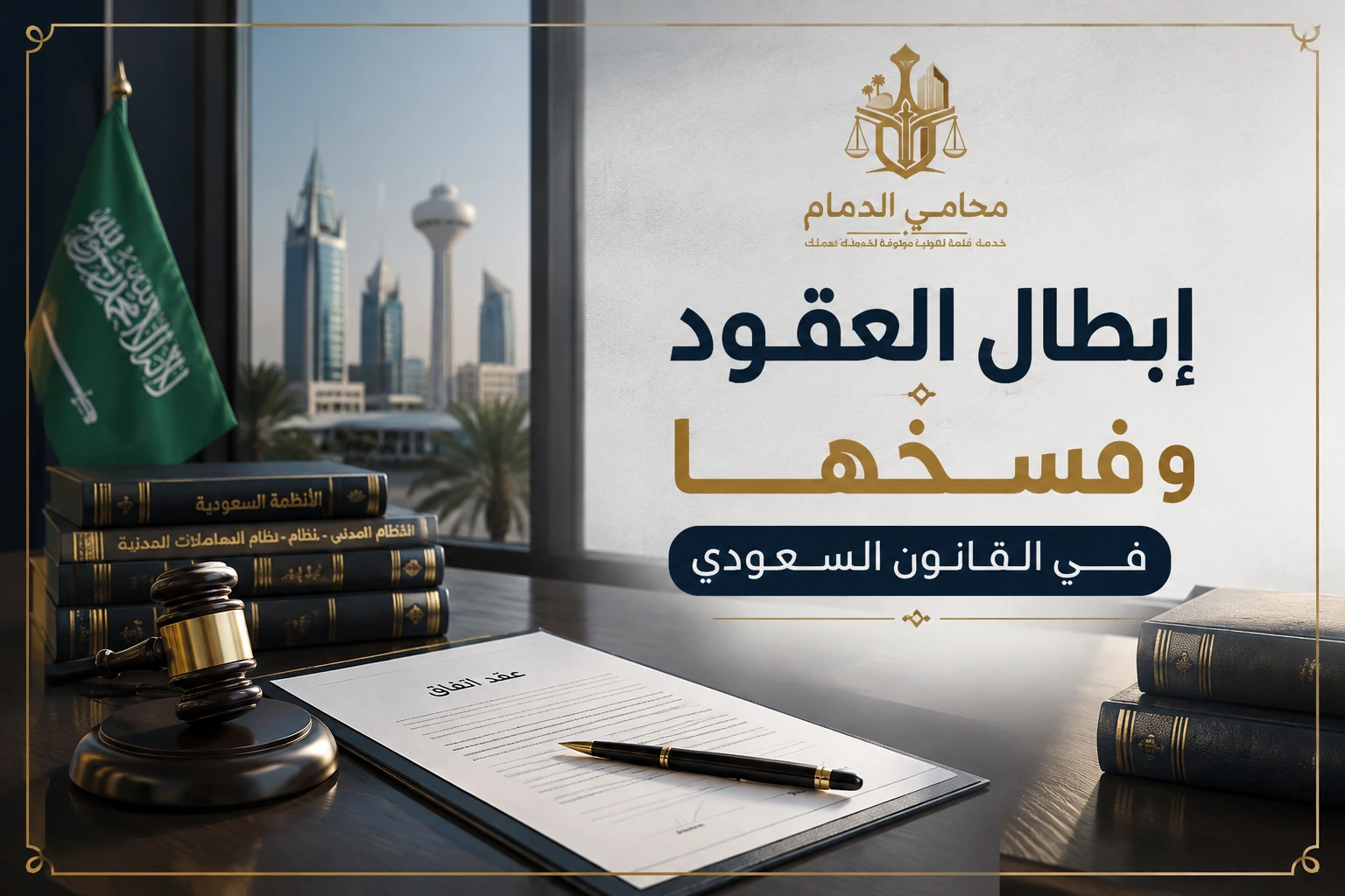 إبطال العقود وفسخها في القانون السعودي