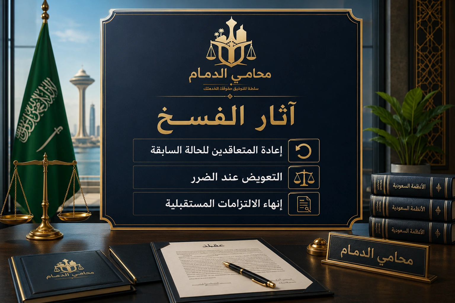 آثار فسخ العقد في القانون السعودي