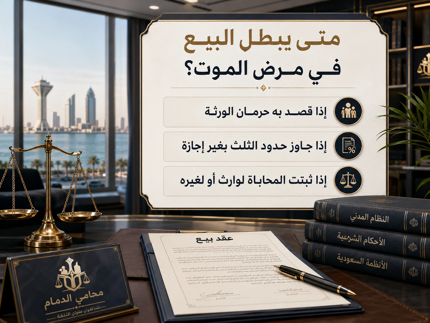 متى يبطل البيع في مرض الموت