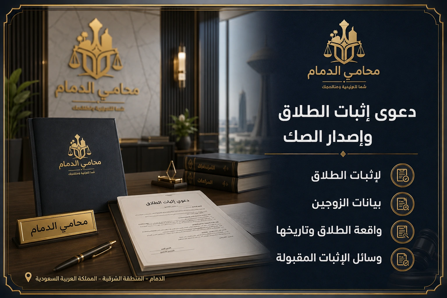 بيانات دعوى إثبات الطلاق