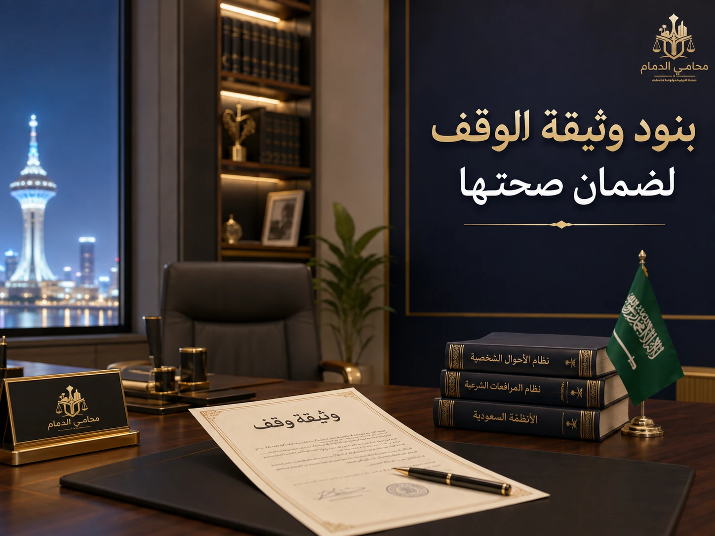 بنود وثيقة الوقف لضمان صحتها