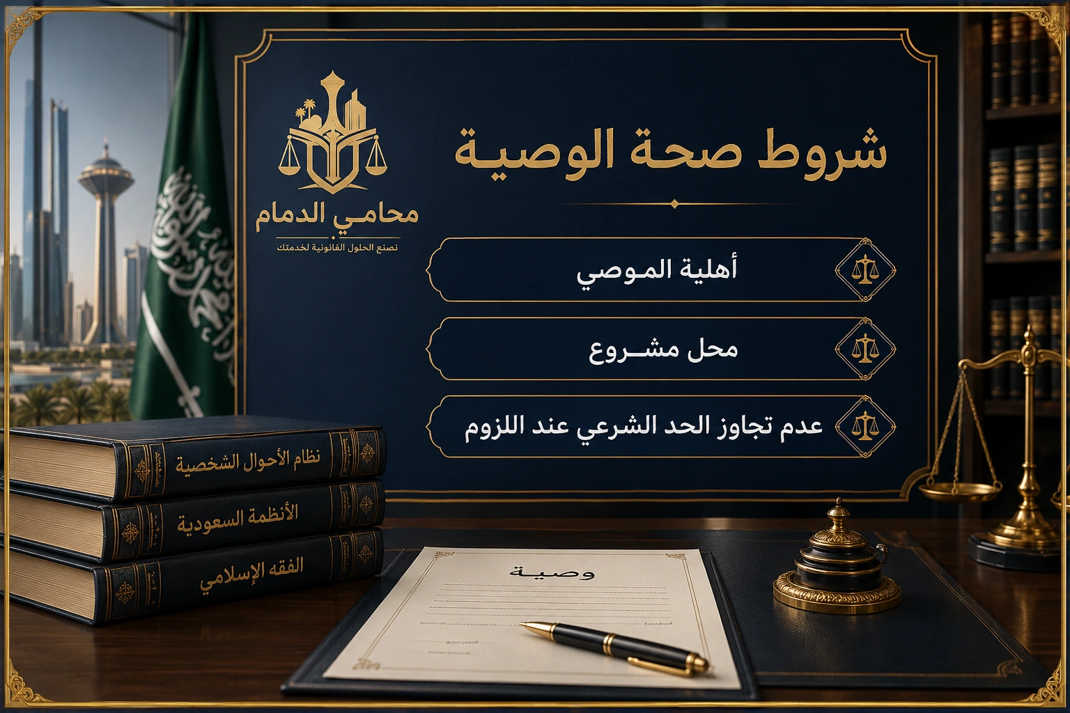 شروط صحة الوصية في السعودية