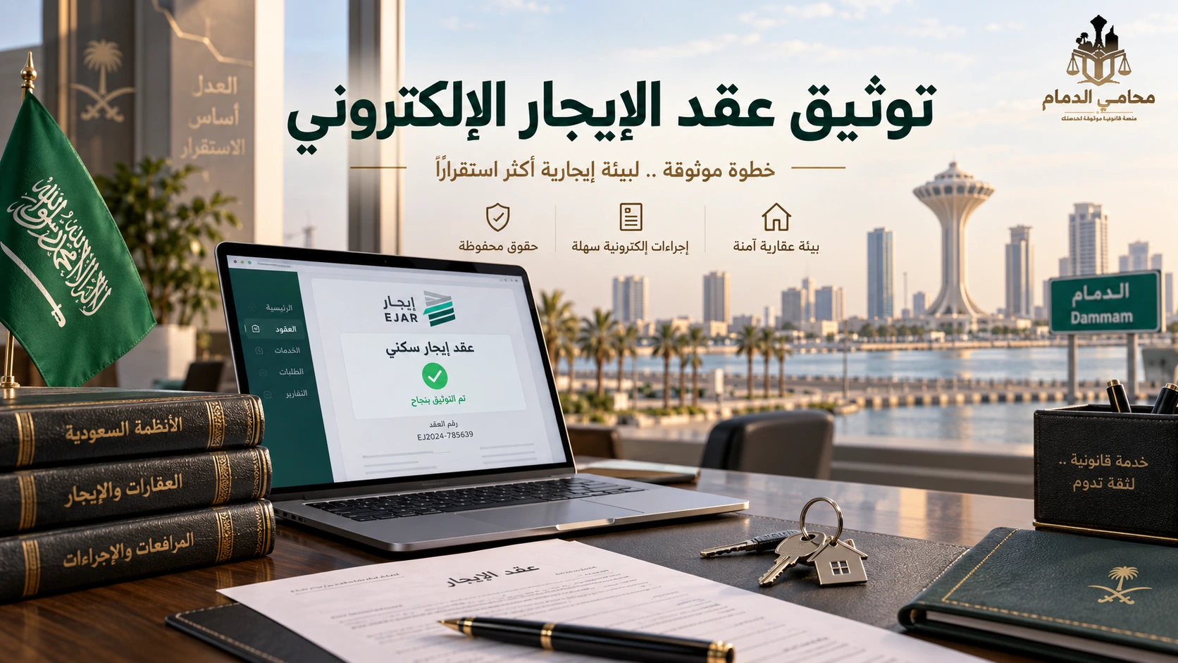 توثيق عقد الإيجار الإلكتروني