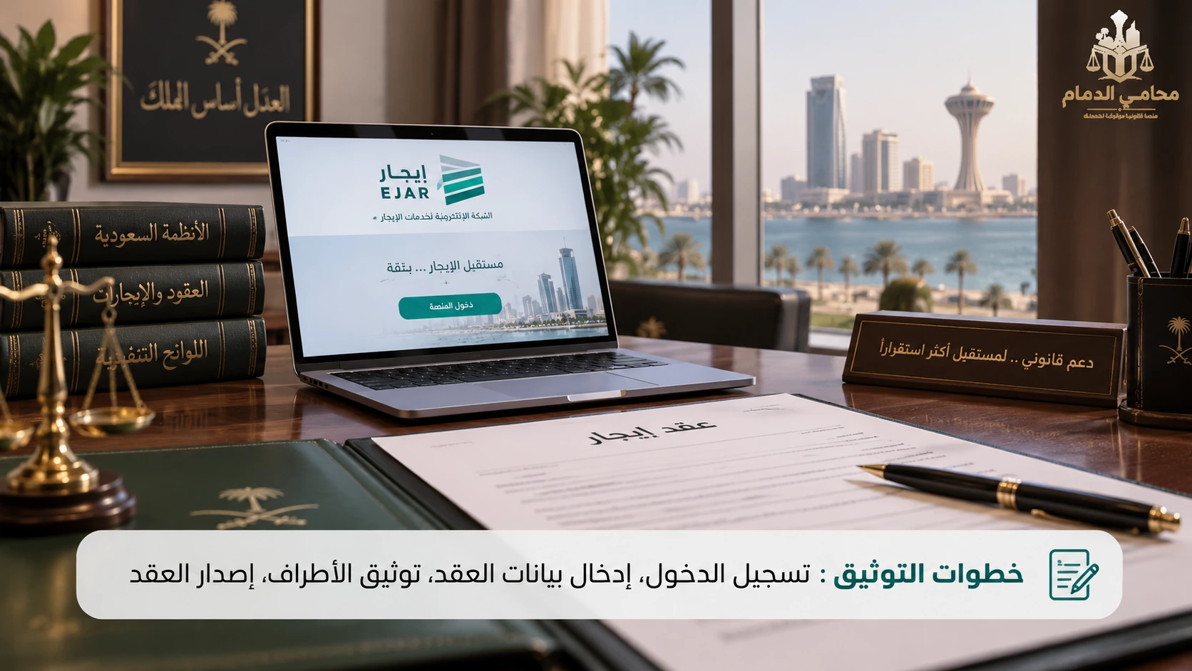 خطوات توثيق عقد الإيجار الإلكتروني
